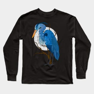 Egret moon Long Sleeve T-Shirt